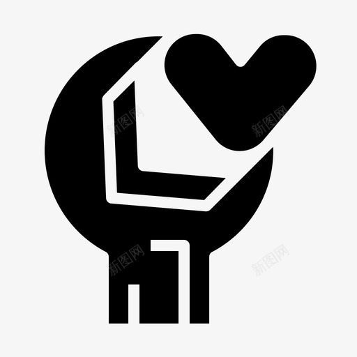 爱情修复关怀建筑图标svg_新图网 https://ixintu.com 修复 关怀 工具 建筑 情人节 爱情