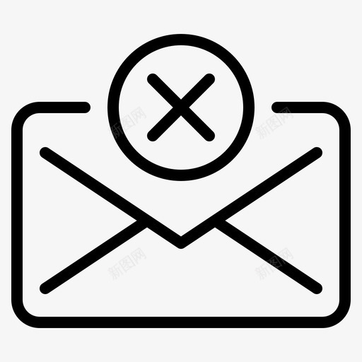 关闭通信电子邮件图标svg_新图网 https://ixintu.com 关闭 消息 电子邮件 通信 邮件