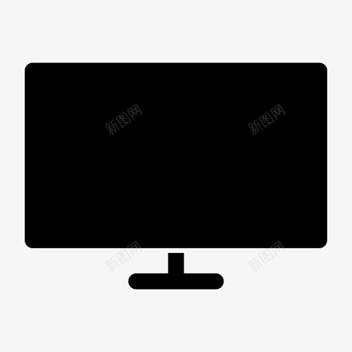 电脑显示器电视图标svg_新图网 https://ixintu.com 作品 办公室 图标 字形 手表 显示器 电脑 电视