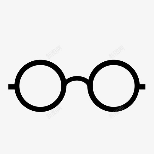 眼镜哈利波特图标svg_新图网 https://ixintu.com 哈利波特 眼镜