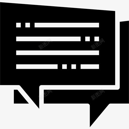 聊天演讲泡泡3填充图标svg_新图网 https://ixintu.com 填充 泡泡 演讲 聊天