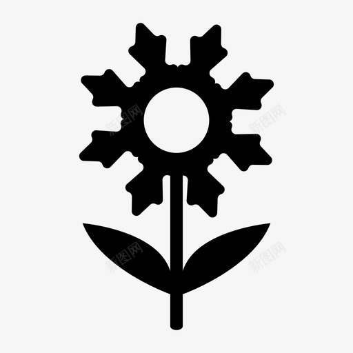 花植物花和树图标svg_新图网 https://ixintu.com 植物
