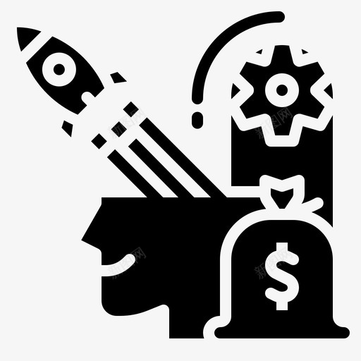 金钱投资创意头脑图标svg_新图网 https://ixintu.com 创意 头脑 想法 投资 稳健 财务 金钱