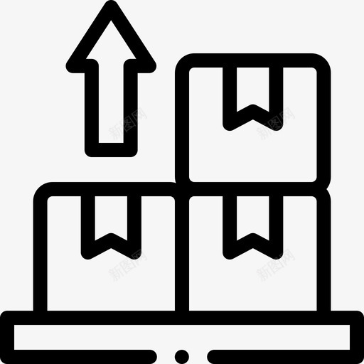 托盘交付108直线图标svg_新图网 https://ixintu.com 交付 托盘 直线