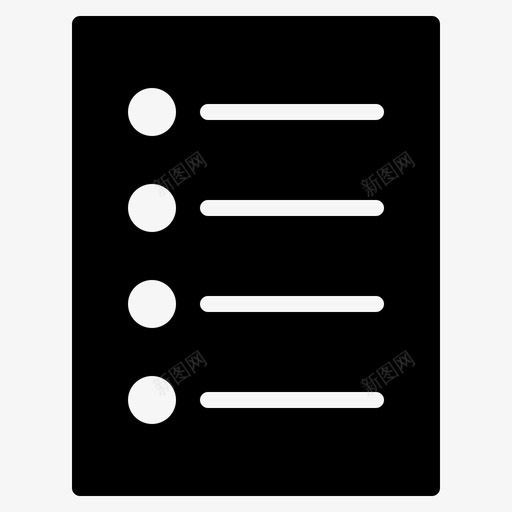 列表项目符号列表检查表图标svg_新图网 https://ixintu.com 任务 列表 剪贴板 实心 文档 检查表 移动 符号 银行 项目