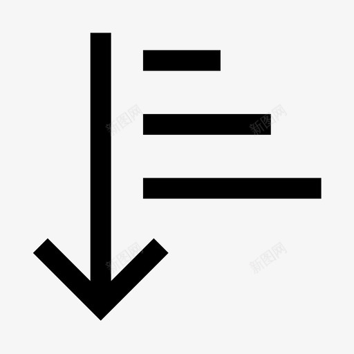 降序下降过滤图标svg_新图网 https://ixintu.com 下降 图标 基本 排序 过滤 降序 顺序