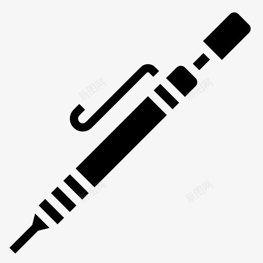 离合器铅笔机械推进图标svg_新图网 https://ixintu.com 学习 推进 文具 机械 离合器 铅笔