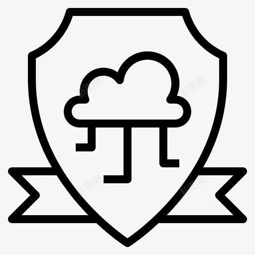 云接口98线性图标svg_新图网 https://ixintu.com 接口 线性