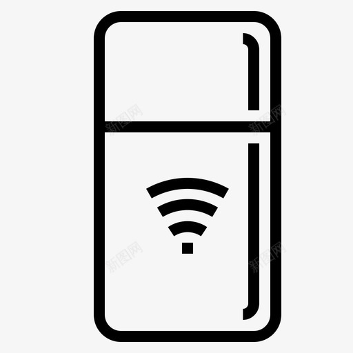 冰箱连接酷图标svg_新图网 https://ixintu.com 互联网 冰箱 概述 联网 连接