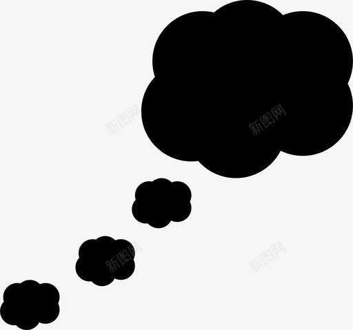 做梦泡泡睡觉图标svg_新图网 https://ixintu.com 做梦 思考 泡泡 睡觉