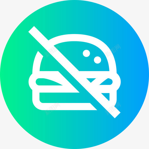 没有垃圾食品48号健身房圆形图标svg_新图网 https://ixintu.com 48号 健身房 圆形 垃圾 没有 食品
