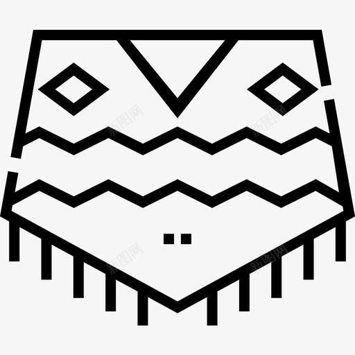 披风墨西哥32直纹图标svg_新图网 https://ixintu.com 墨西哥 披风 直纹