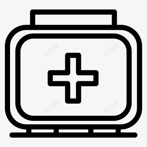 医疗包医生图标svg_新图网 https://ixintu.com 加粗 医生 医疗 急救 急救箱 粗线