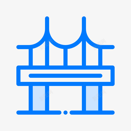 布里奇加拿大4蓝色图标svg_新图网 https://ixintu.com 加拿大 布里奇 蓝色
