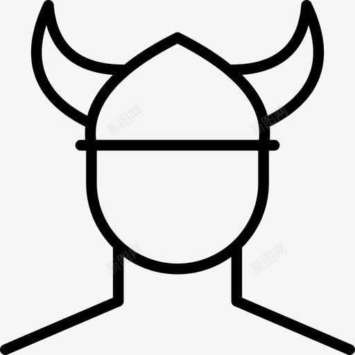 维京人战士野蛮人图标svg_新图网 https://ixintu.com 京人 士兵 头瘦 战士 斯堪 维亚 维京 野蛮人
