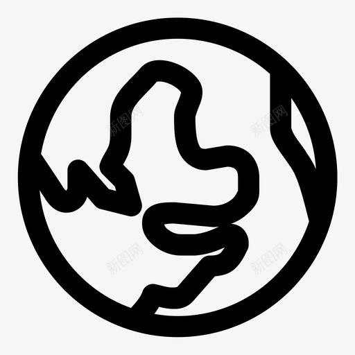 行星地球商业图表图标svg_新图网 https://ixintu.com 加粗 商业 图表 地球 数据 混合 行星