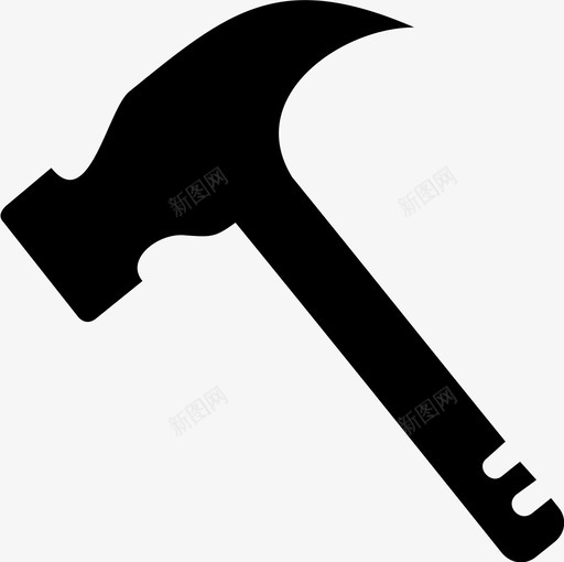 锤子手动工具钉子锤图标svg_新图网 https://ixintu.com 作业 修理 修理工 工具 手动工具 钉子 锤子