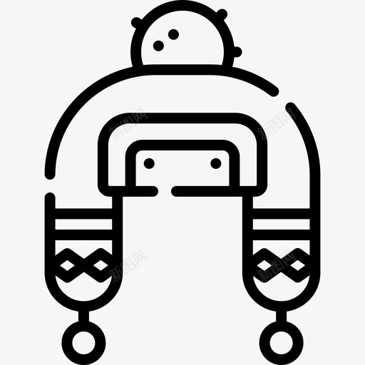 冬季帽冬季131直线型图标svg_新图网 https://ixintu.com 冬季 直线 线型