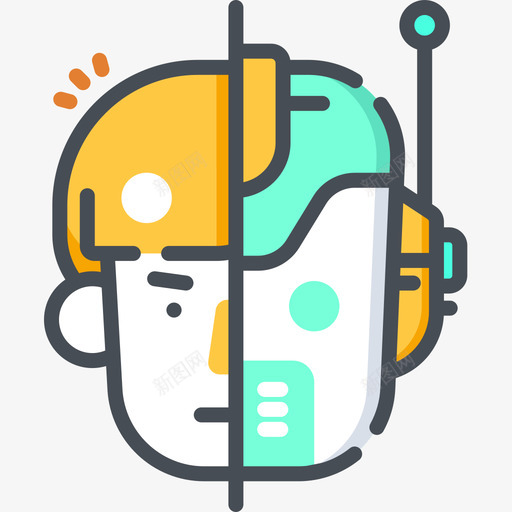 Android未来世界4双色图标svg_新图网 https://ixintu.com Android 双色 未来世界
