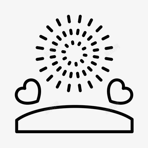情人节约会烟火图标svg_新图网 https://ixintu.com 情人节 烟火 爱情 约会