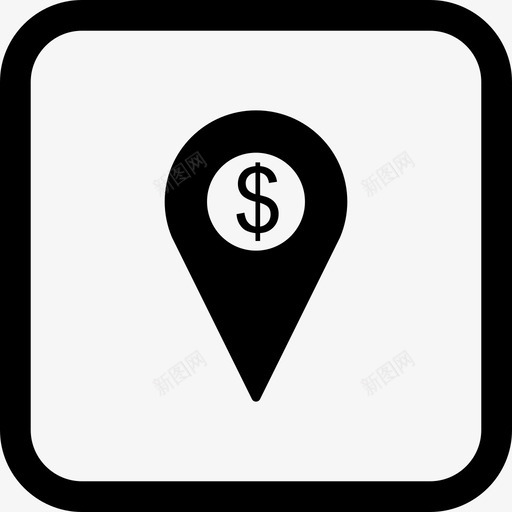 业务位置地图pin图标svg_新图网 https://ixintu.com pin 业务 位置 地图