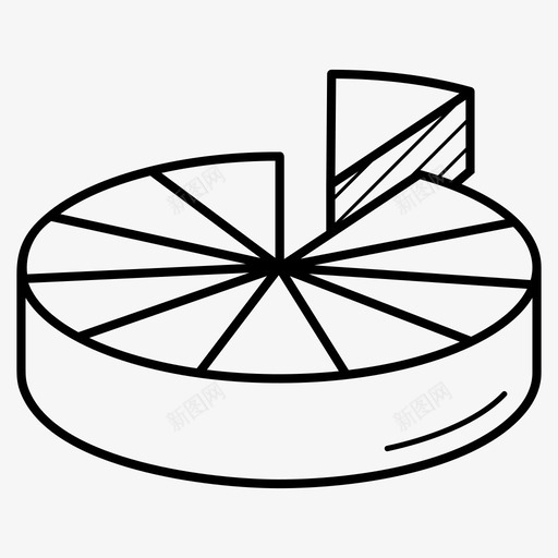 十一个部分除法分数图标svg_新图网 https://ixintu.com 元素 分数 十一个 成片 比例 部分 除法