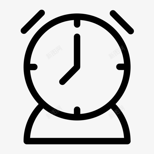 闹钟日期手机图标svg_新图网 https://ixintu.com 手机 日期 时间 智能 闹钟