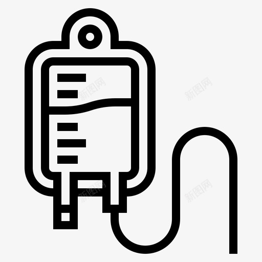 生理盐水袋保健图标svg_新图网 https://ixintu.com 保健 医疗 大纲 生理盐水 病人 输液 静脉