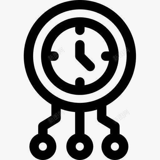 时间管理速度表2线性图标svg_新图网 https://ixintu.com 度表 时间管理 线性 速度