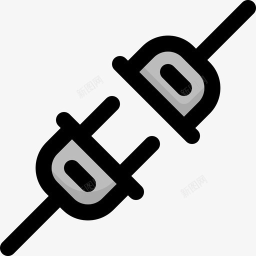 插头计算机硬件40线颜色图标svg_新图网 https://ixintu.com 插头 硬件 计算机 颜色