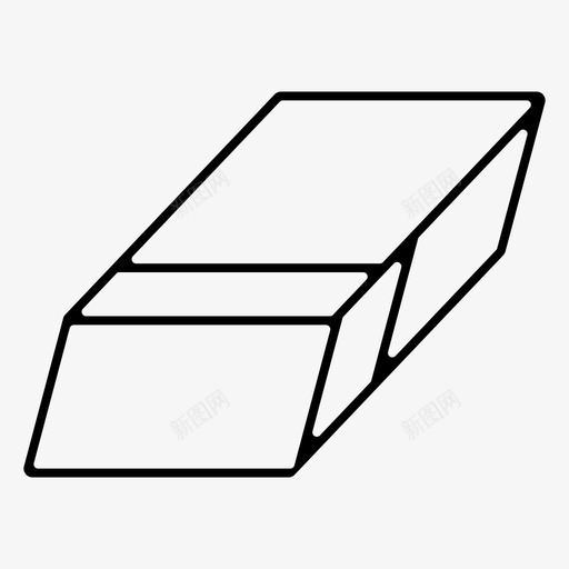 清洁删除橡皮擦图标svg_新图网 https://ixintu.com 删除 办公用品 橡皮擦 清洁