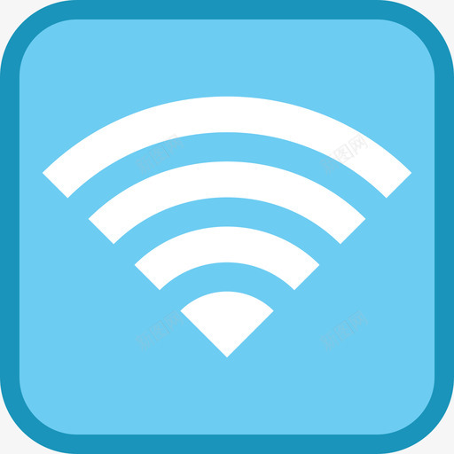 Wifi信号禁止6平坦图标svg_新图网 https://ixintu.com Wifi 信号 平坦 禁止