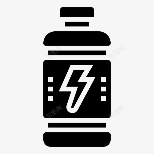 能量饮料健康矿物质图标svg_新图网 https://ixintu.com beverageglyph3 健康 矿物质 能量 运动 饮料