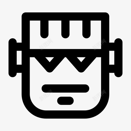 弗兰肯斯坦人物服装图标svg_新图网 https://ixintu.com 万圣节 人物 弗兰 怪物 斯坦 服装 路线 风格