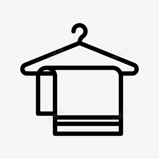 晾干织物特征11线性图标svg_新图网 https://ixintu.com 晾干 特征 线性 织物