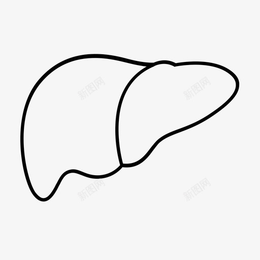 肝脏健康医院图标svg_新图网 https://ixintu.com 健康 公共 医院 肝脏