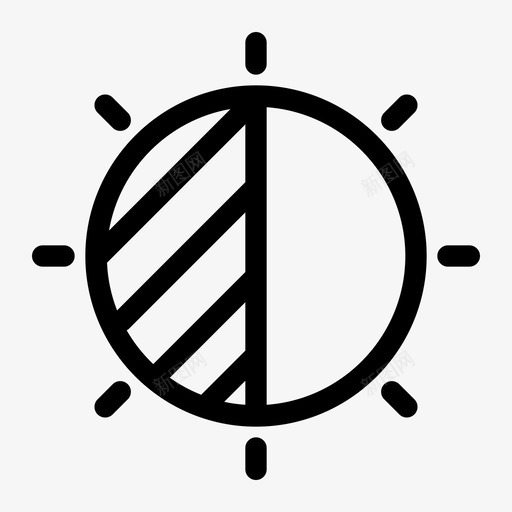 显示屏亮度屏幕显示图标svg_新图网 https://ixintu.com 亮度 屏幕 手机 显示 显示屏 智能