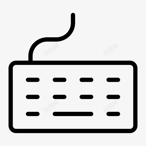 键盘配件电脑图标svg_新图网 https://ixintu.com 电子 电脑 硬件 配件 键盘