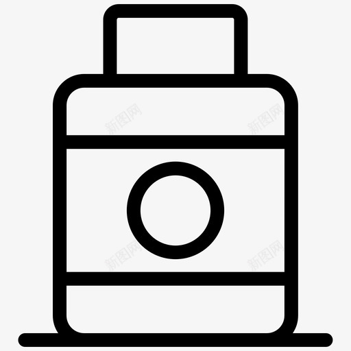 理发师奶油色面部图标svg_新图网 https://ixintu.com 加粗 奶油 理发师 粗线条 面部
