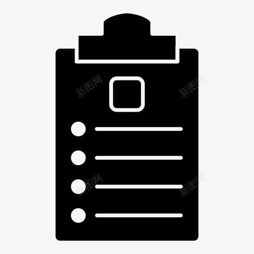清单检查表订单清单图标svg_新图网 https://ixintu.com 任务 检查表 清单 订单