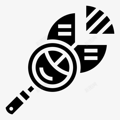 放大制表检查图标svg_新图网 https://ixintu.com 制表 字形 开发 放大 检查 研究 透镜