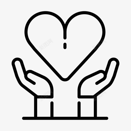 同情慷慨给予图标svg_新图网 https://ixintu.com 你自己 同情 慷慨 技能 掌握 支持 生活 给予 自己的