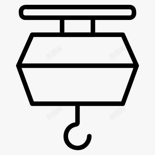 建筑施工起重机图标svg_新图网 https://ixintu.com 建筑 施工 起重机