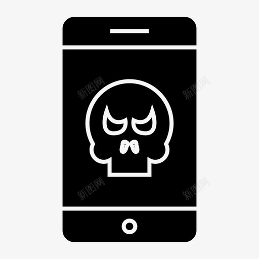 头骨犯罪黑客图标svg_新图网 https://ixintu.com 头骨 手机 犯罪 电话 电话网 网络 黑客