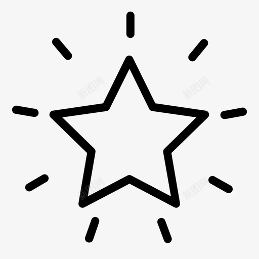 星星圣诞光图标svg_新图网 https://ixintu.com 圣诞 新年 星星 派对 行星 闪亮