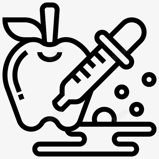 生物技术苹果生物化学图标svg_新图网 https://ixintu.com 开发 滴管 生物化学 生物技术 研究 科学 苹果