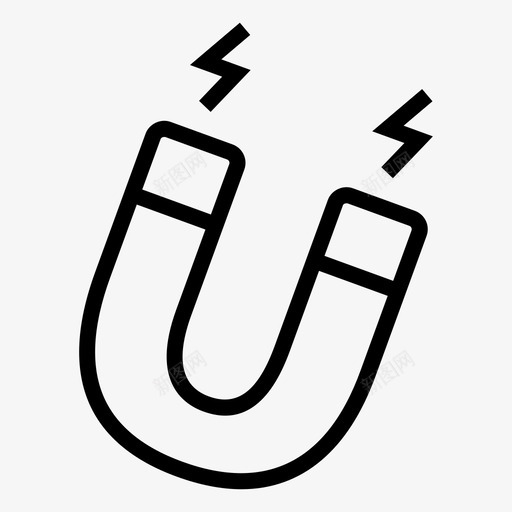 磁铁吸引力磁性图标svg_新图网 https://ixintu.com 吸引力 概要 物理 磁性 磁铁 科学