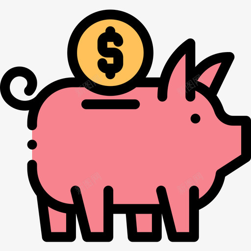商业与金融银行业72线性颜色图标svg_新图网 https://ixintu.com 商业 线性 金融 银行业 颜色
