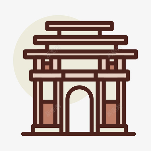 北朝鲜22座纪念碑线性颜色图标svg_新图网 https://ixintu.com 22座 北朝鲜 纪念碑 线性 颜色