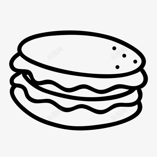 麦卡伦面包房甜点图标svg_新图网 https://ixintu.com 手绘 甜点 面包房 食品 麦卡